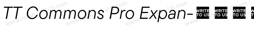 TT Commons Pro Expan字体转换